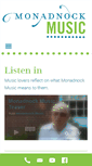 Mobile Screenshot of monadnockmusic.org